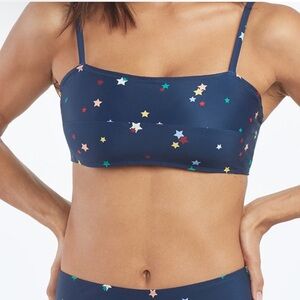 Summersalt The Oasis Bikini Top Navy with Stars Size 8